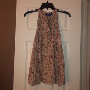 blue rain sleeveless blouse